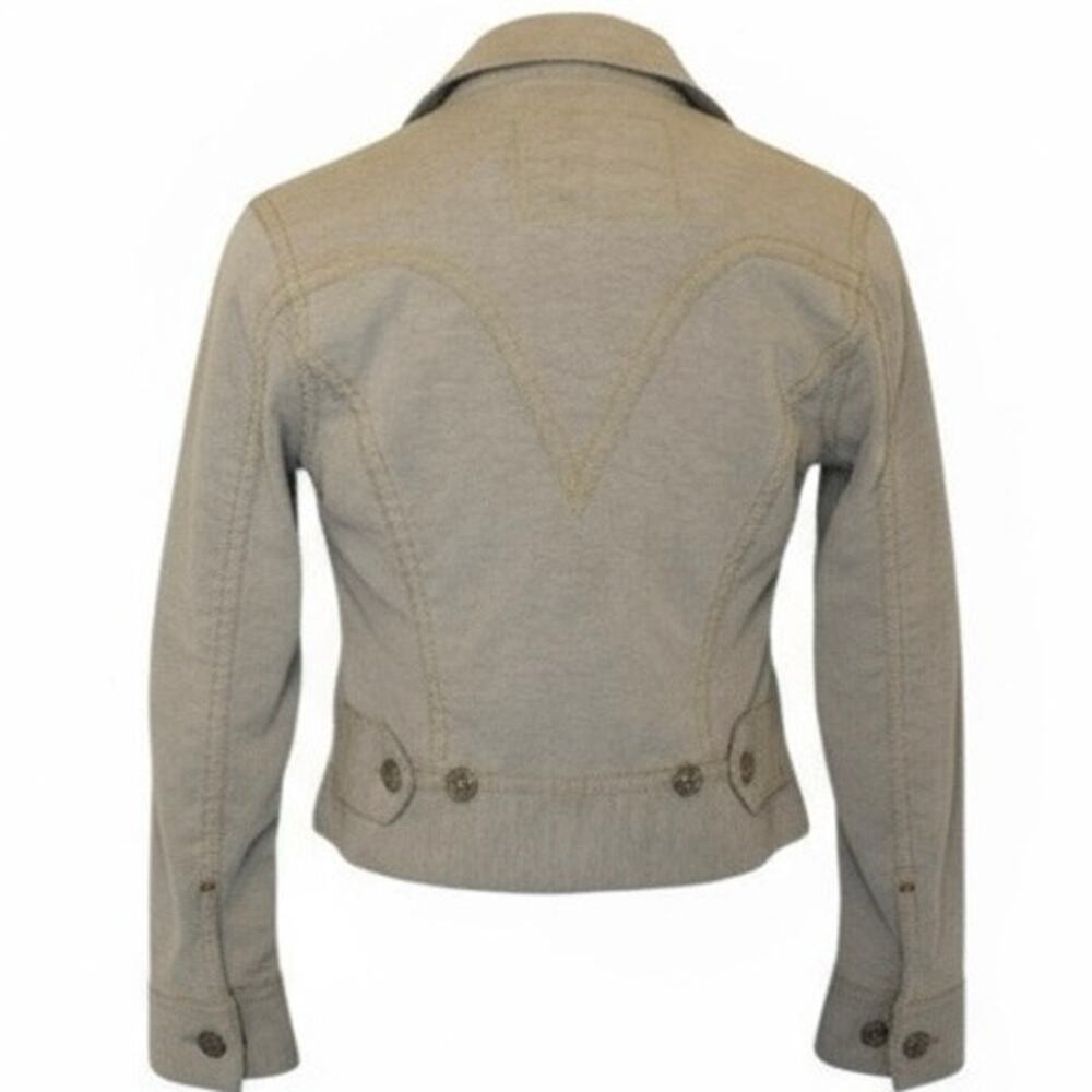 Vintage Levi’s Type I Iconic Corduroy Trucker Jacket Women’s Small Mushroom Gray - Picture 3 of 6